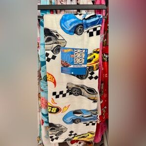 hot wheels plush blanket throw